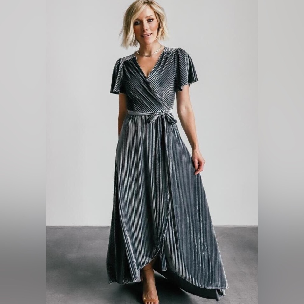 NWT Baltic Born Ribbed Wrap Dress